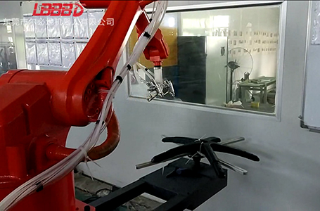 爾必地快速?lài)娡繖C(jī)器人座椅噴涂案例